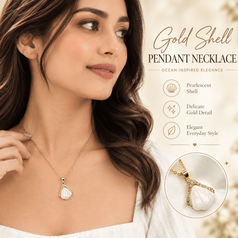 Gold Shell Pendant Necklace: A Chic Accessory for Everyday Elegance