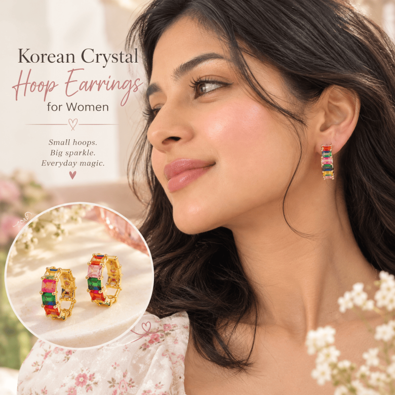 Korean Hoop Earrings for Women: Add a Sparkle to Your Everyday Style