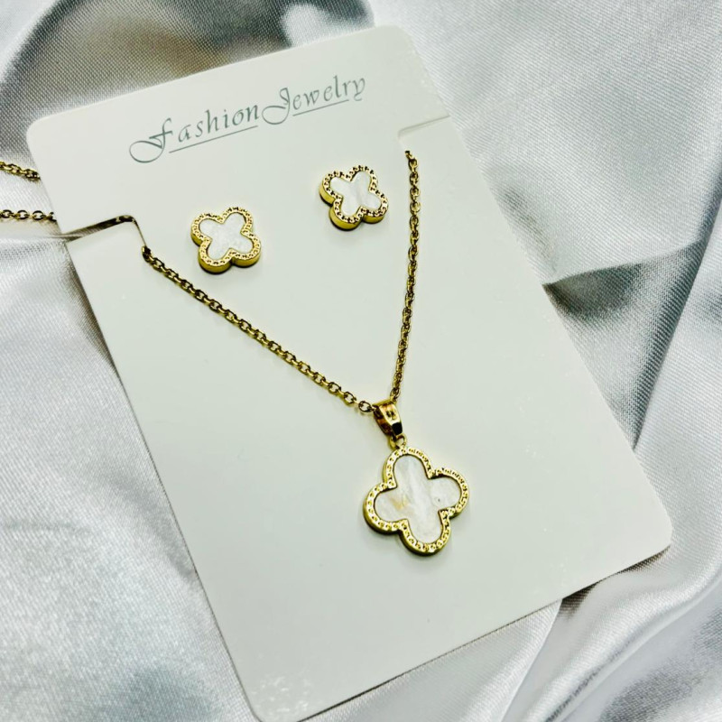 Gold Plated Anti Tarnish Necklace Set