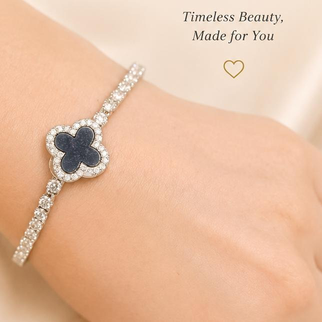 The Midnight Alhambra Tennis Bracelet